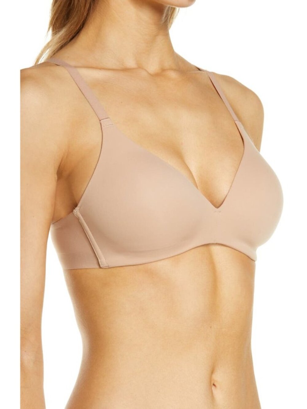 🆕WACOAL Comfort First Wireless T-Shirt Bra 34D Beige #856339 - Picture 2 of 10